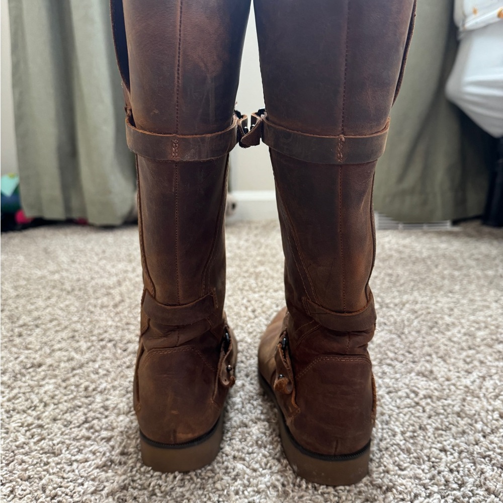 Teva De La Vina Brown Leather Boots - Picture 6 of 8